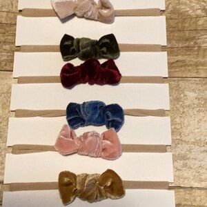 Velvet Bow Headbands Set